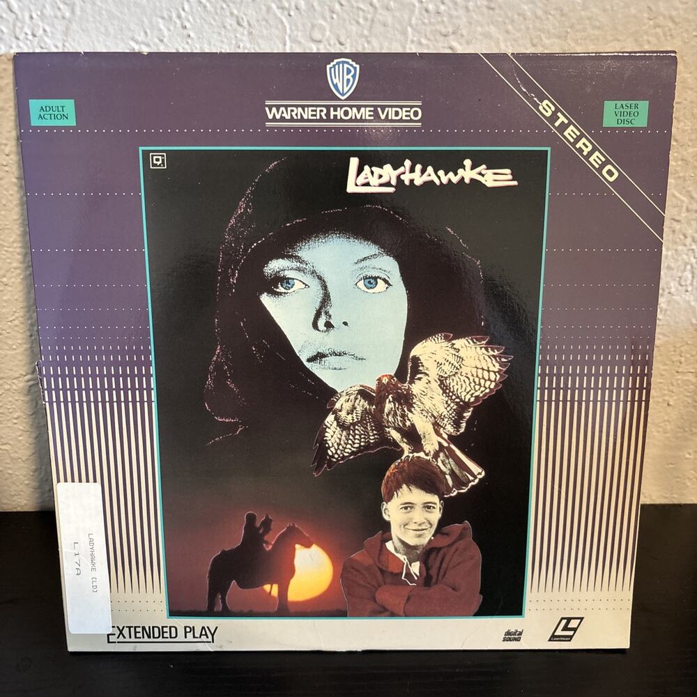 Ladyhawke Laserdisc LD Extended Play (1985) Broderick Pfeiffer, Rutger Hauer